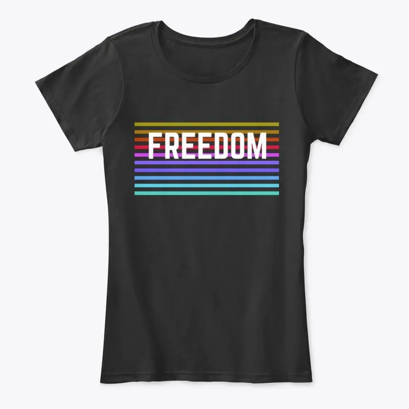 Colorful freedom tee