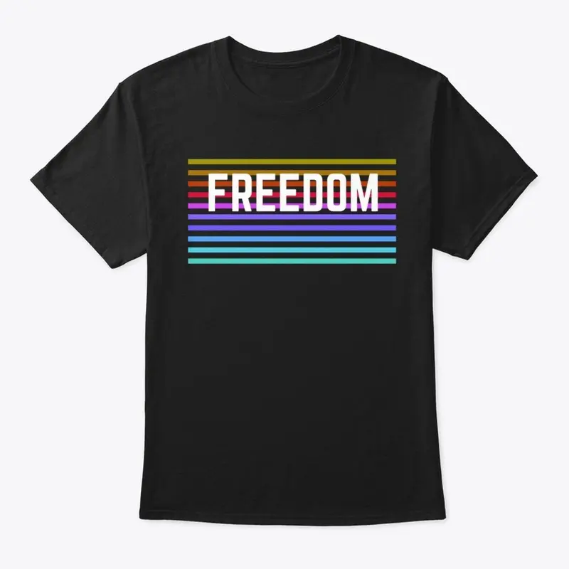 Colorful freedom tee